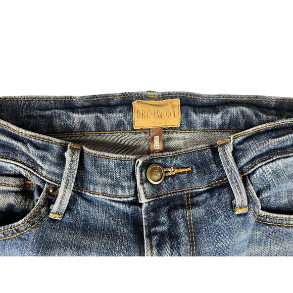 Driftwood Women's Audrey Jeans  Size 27  Distressed Straight Leg w Raw Hem - Picture 9 of 15